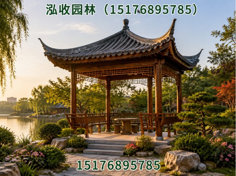 连云港防腐木凉亭展示图